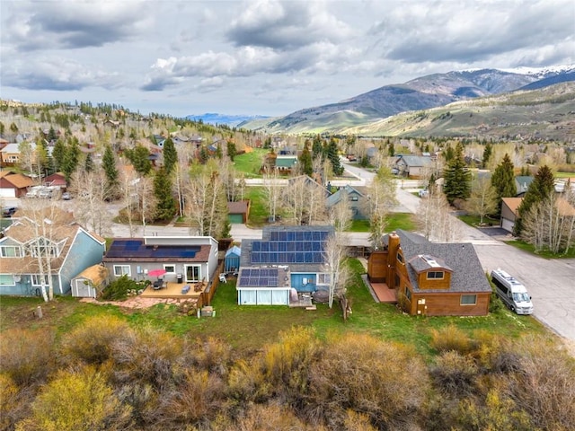 133 Woodchuck Ct, Silverthorne, CO 80498 - aerial view of residential area with a mountain backdrop