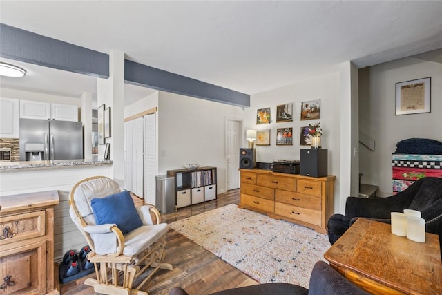 133 Woodchuck Ct, Silverthorne, CO 80498 - living area with wood finished floors