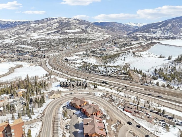 0050 County Road 1293 Unit B, Silverthorne, CO 80498 - snowy aerial view with a mountain view