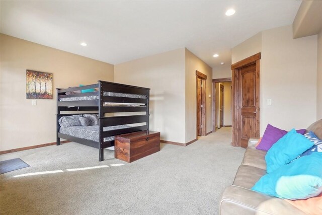 0050 County Road 1293 Unit B, Silverthorne, CO 80498 - living room with baseboards, carpet flooring, and recessed lighting
