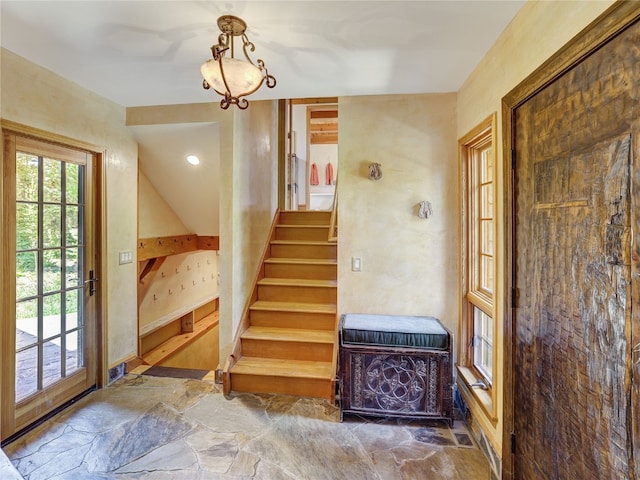 840 Penstemon Rd, Keystone, CO 80435 - staircase featuring stone finish flooring