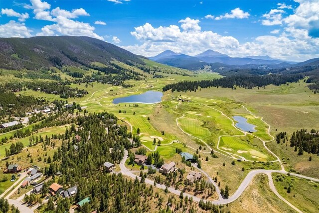 82 Potentilla Ln, Keystone, CO 80435 - birds eye view of property with a water and mountain view and view of golf course
