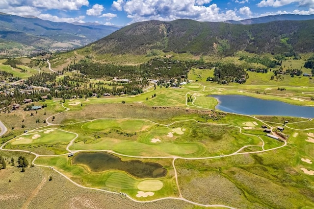 82 Potentilla Ln, Keystone, CO 80435 - drone / aerial view featuring a water and mountain view and view of golf course