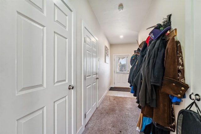 32 Wayback Dr Unit 32, Keystone, CO 80435 - hallway with carpet, tile patterned floors, and baseboards