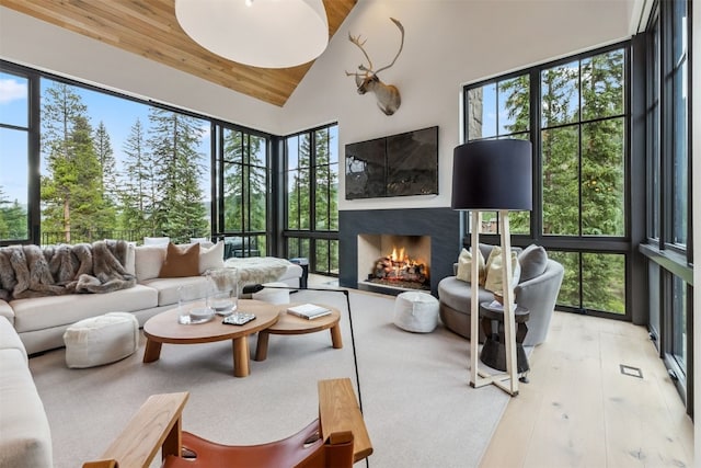628 Independence Rd, Keystone, CO 80435 - sunroom featuring lofted ceiling and healthy amount of natural light