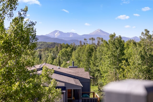 8011 Ryan Gulch Rd Unit B2, Silverthorne, CO 80498 - mountain view featuring a forest