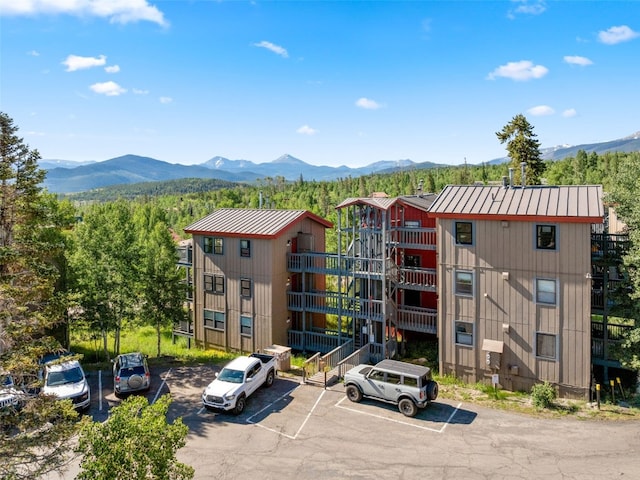 8011 Ryan Gulch Rd Unit B2, Silverthorne, CO 80498 - view of property featuring a mountain view and uncovered parking