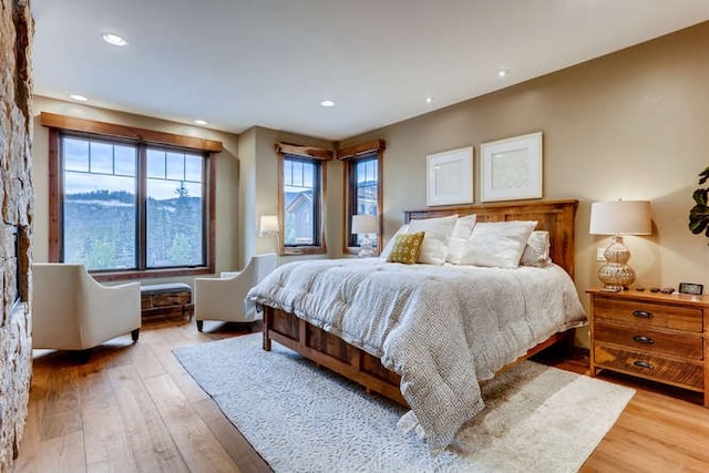 103 Victory Ln, Breckenridge, CO 80424 - bedroom featuring recessed lighting and light wood-style flooring