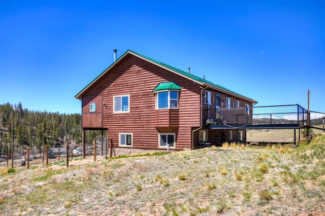 526 Sharps Way, Como, CO 80456 - rear view of property featuring log veneer siding