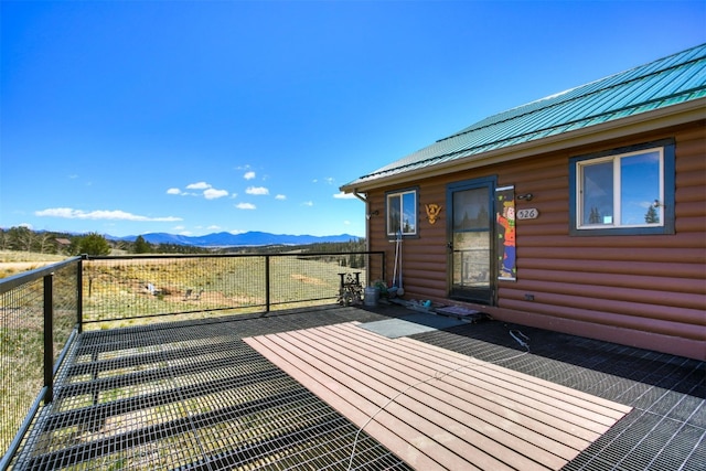 526 Sharps Way, Como, CO 80456 - wooden terrace featuring a mountain view