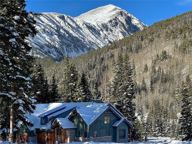 50 Cooney Ct, Blue River, CO 80424 - mountain view featuring a forest