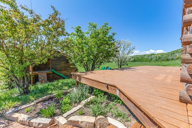 30955 Whitecotton Ct, Steamboat Springs, CO 80487 - view of wooden terrace