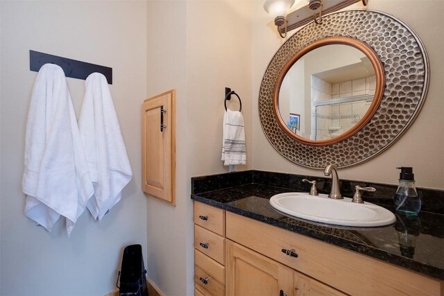 1064 Steamboat Blvd, Steamboat Springs, CO 80487 - bathroom featuring vanity and a shower stall