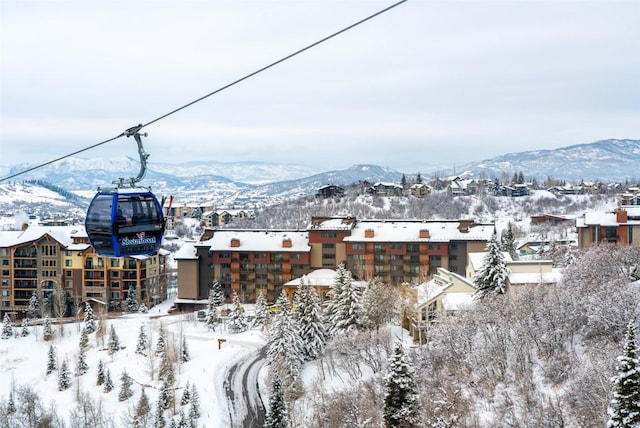 view of snowy exterior