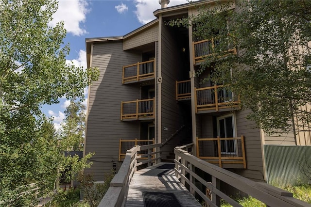 2300 Lodge Pole Cir Unit 107, Silverthorne, CO 80498 - rear view of property with a balcony