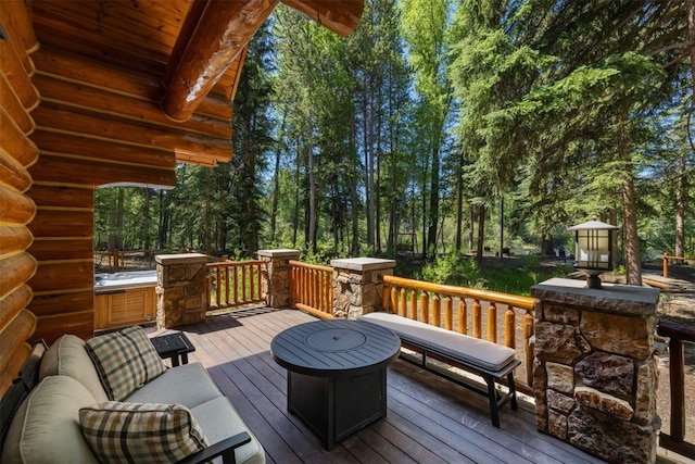 486 Sage Creek Canyon Dr, Silverthorne, CO 80498 - view of wooden deck