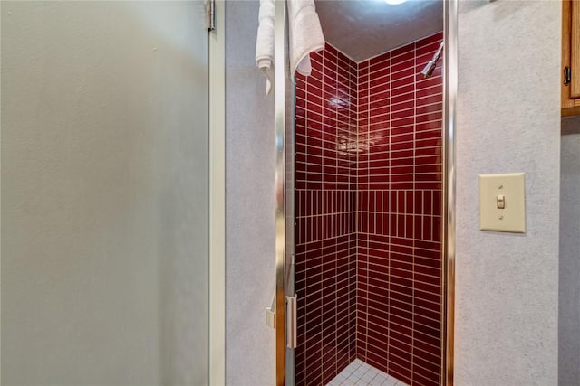 room details with a stall shower