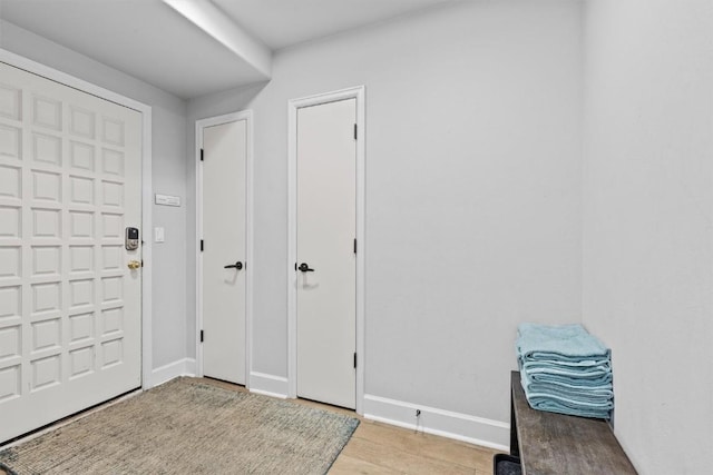 1724 Ski Time Square Dr Unit R6, Steamboat Springs, CO 80487 - entryway featuring light wood-style flooring and baseboards