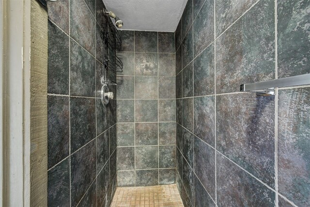 8500 Ryan Gulch Rd Unit G2, Wildernest, CO 80498 - full bathroom with a tile shower and a textured ceiling