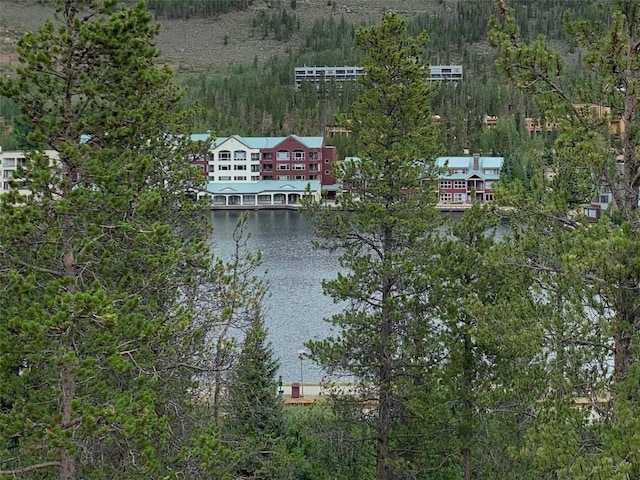 0117 Lake Ridge Cir Unit 1864, Keystone, CO 80435 - birds eye view of property featuring a water view