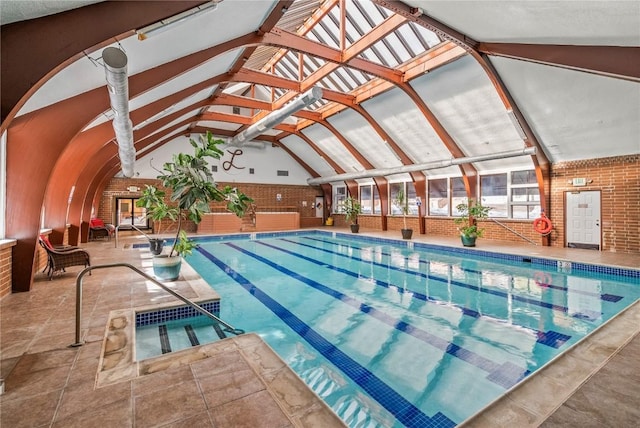 view of indoor community pool