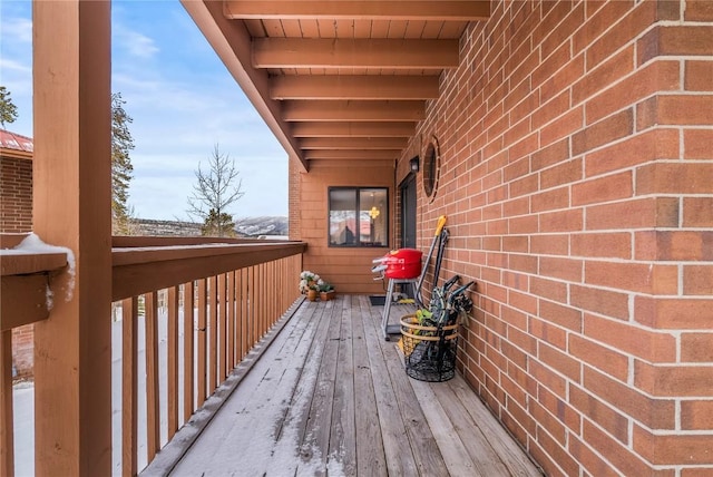 view of wooden terrace