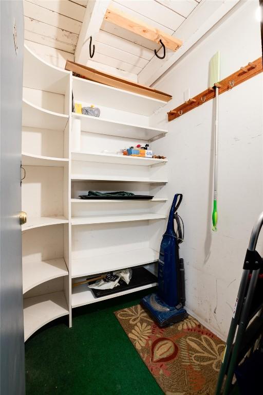 view of storage room