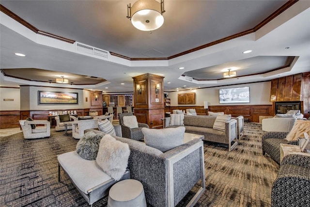 100 S Park Ave Unit E113, Breckenridge, CO 80424 - common area with ornamental molding and recessed lighting