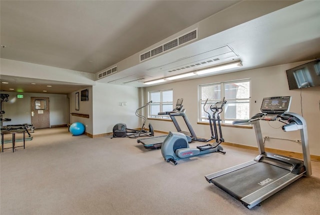 100 S Park Ave Unit E113, Breckenridge, CO 80424 - exercise room with carpet flooring