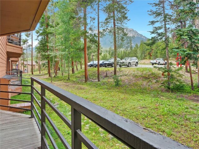 89200 Ryan Gulch Rd Unit 208, Silverthorne, CO 80498 - wooden terrace with a mountain view
