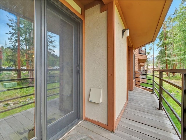 view of balcony