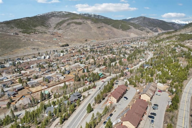 180 Evergreen Rd Unit 102, Dillon, CO 80435 - drone / aerial view with a mountain view and a residential view