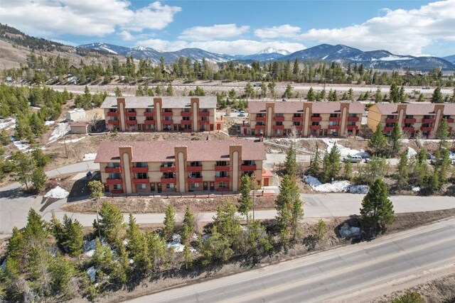 180 Evergreen Rd Unit 102, Dillon, CO 80435 - drone / aerial view featuring a mountain view
