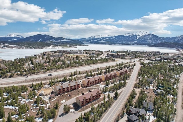 180 Evergreen Rd Unit 102, Dillon, CO 80435 - aerial view featuring a water and mountain view