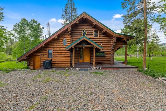 33000 Maricopa Trl, Oak Creek, CO 80467 - cabin with log siding