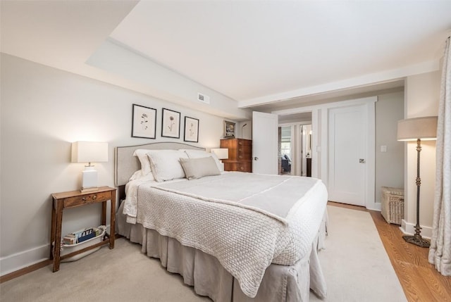 464 8th St, Steamboat Springs, CO 80487 - bedroom featuring baseboards and light wood finished floors