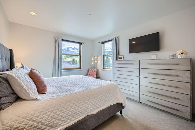 1090 Blue River Pkwy Unit 204, Silverthorne, CO 80498 - bedroom featuring carpet floors and recessed lighting