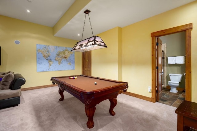2760 Burgess Creek Rd Unit 2, Steamboat Springs, CO 80487 - game room with baseboards, carpet flooring, and pool table
