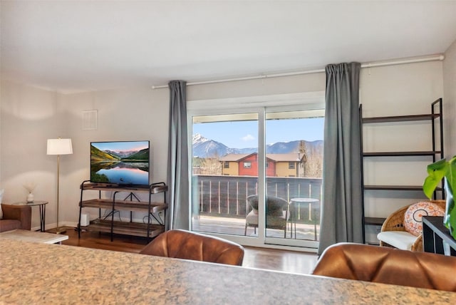 753 Straight Creek Dr Unit 304, Dillon, CO 80435 - living area featuring wood finished floors and baseboards