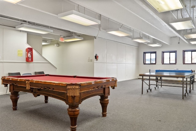 753 Straight Creek Dr Unit 304, Dillon, CO 80435 - recreation room featuring carpet flooring, baseboards, and billiards table