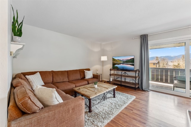 753 Straight Creek Dr Unit 304, Dillon, CO 80435 - living room with wood finished floors