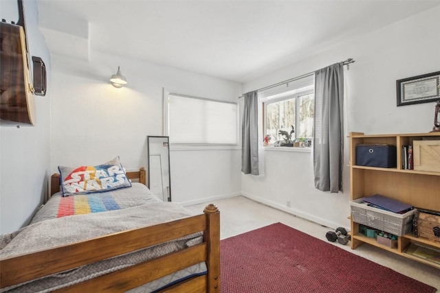 bedroom with carpet flooring