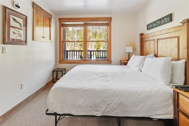 bedroom with baseboards