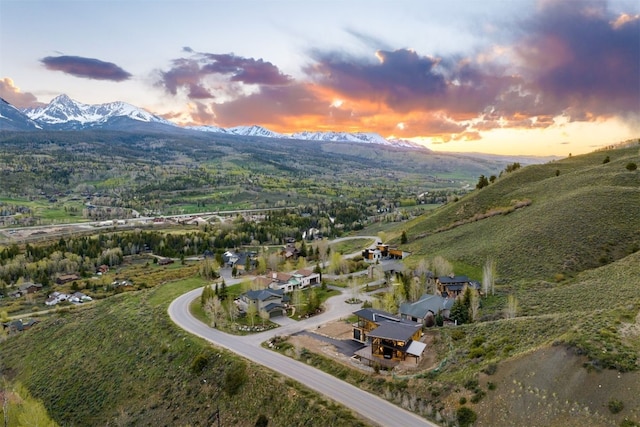 18 Heather Way, Silverthorne, CO 80498 - aerial view at dusk of a mountain view