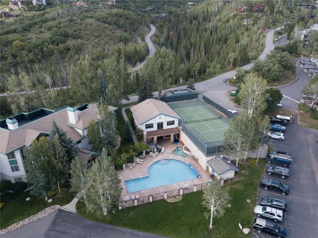 birds eye view of property