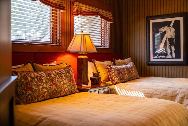 197 Wild Irishman Rd, Keystone, CO 80435 - bedroom with wallpapered walls