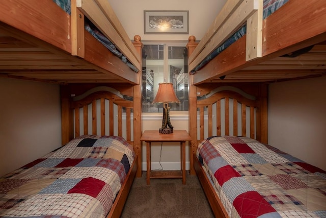bedroom with carpet