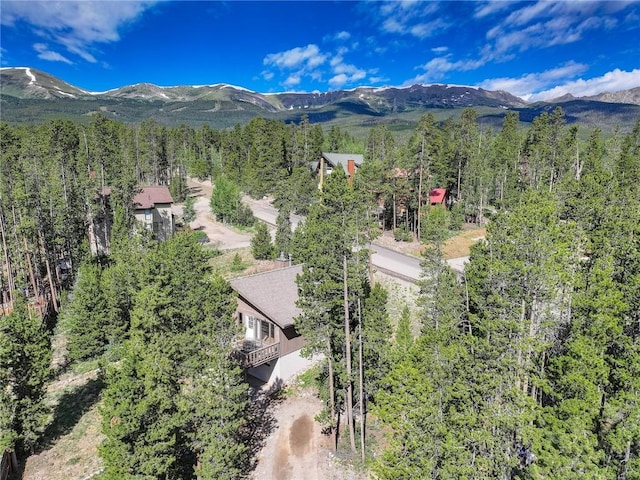 24 Ski Pole Ct, Breckenridge, CO 80424 - mountain view with a heavily wooded area