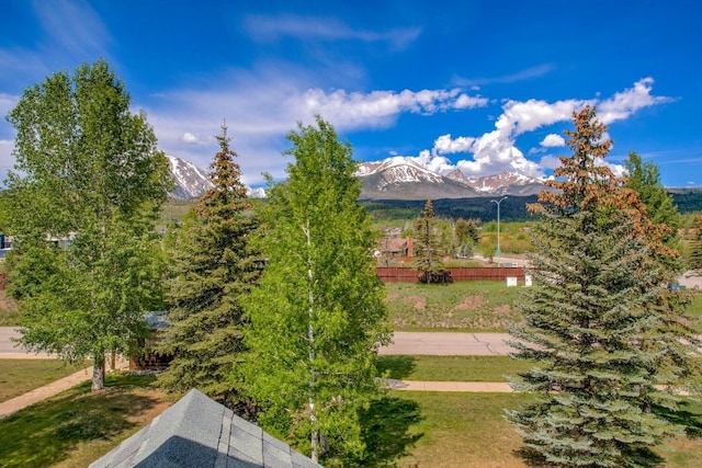 102 Creek Ln Unit 102, Silverthorne, CO 80498 - view of grassy yard featuring a mountain view