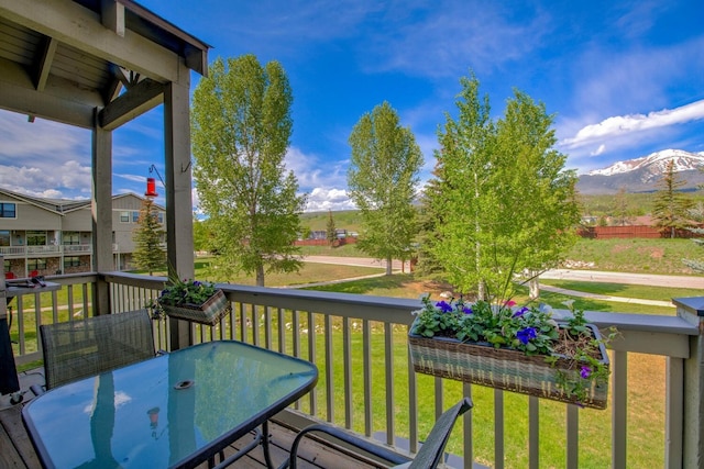 102 Creek Ln Unit 102, Silverthorne, CO 80498 - balcony with a mountain view